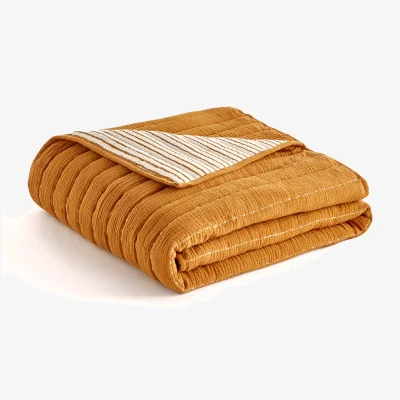 La Redoute Wild Earth 100% Cotton Muslin Bedspread