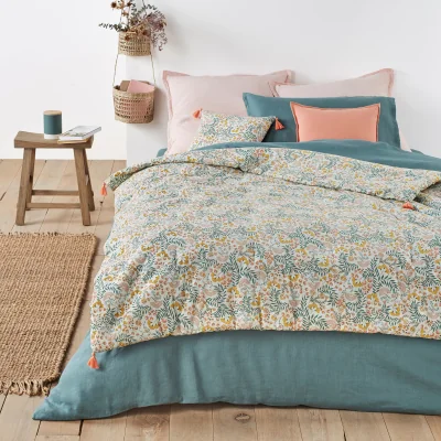 La Redoute Majari Floral Washed Cotton Bedspread