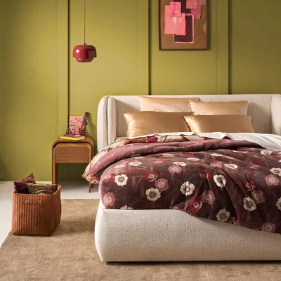 La Redoute Mowan Quilted Bedspread in Printed Velour
