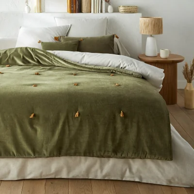 La Redoute Paula Cotton Velvet Bedspread