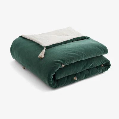 La Redoute NIDHI Stonewashed Velvet Throw
