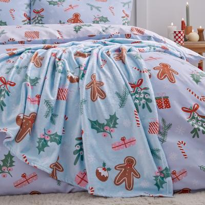 La Redoute Christmas Gingerbread Fleece Throw