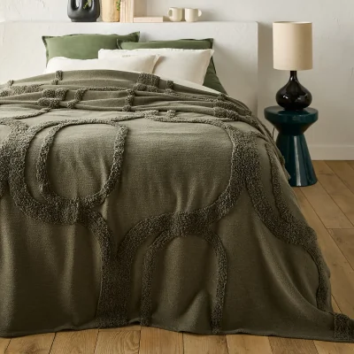 La Redoute Massimo Tufted 100% Cotton Bedspread