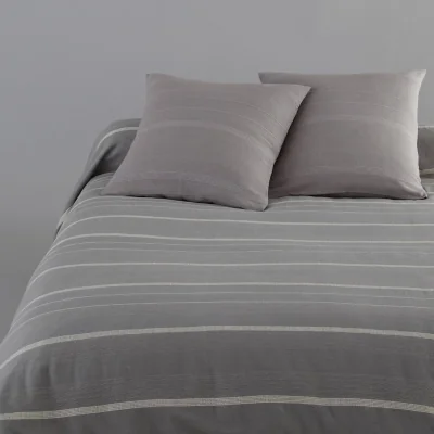 La Redoute Nedo Striped Fringed 100% Cotton Bedspread