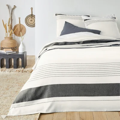 La Redoute Doni Striped 100% Cotton Bedspread