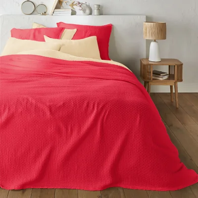La Redoute Plumetis Swiss Dot 100% Cotton Muslin Bedspread