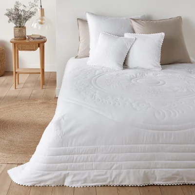La Redoute Tennessee Quilted and Embroidered Bedspread