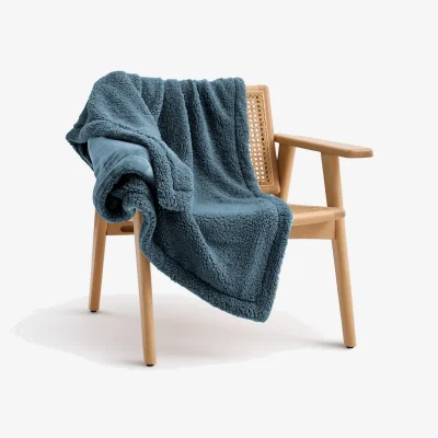 La Redoute Maxine Throw in Fleece and Sherpa