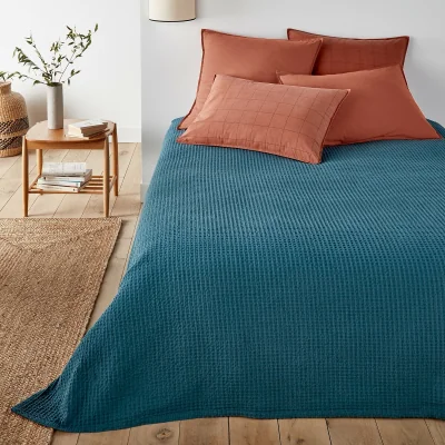 La Redoute Waffle Washed Cotton Bedspread