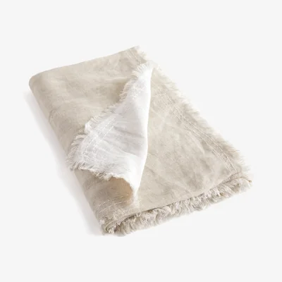 La Redoute Beha Two-Tone Linen Voile Throw