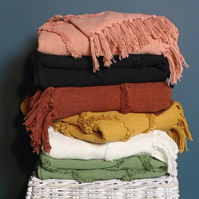 La Redoute Jakarta Cotton Tufted Design Throw