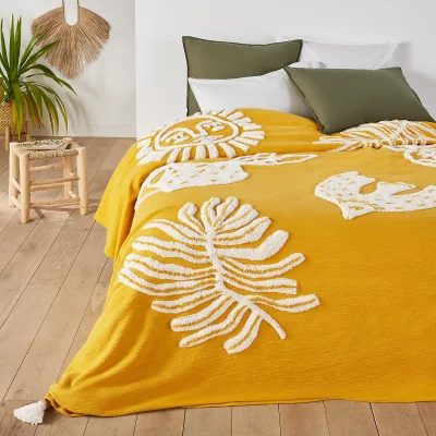 La Redoute Hesperos Tufted Tassel Cotton Bedspread