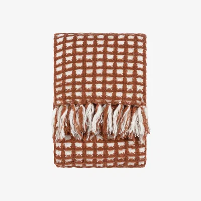 La Redoute Toasty Fringe Waffle Throw