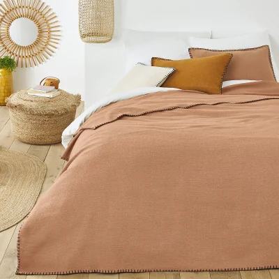 La Redoute Raoul Plain Cotton Bedspread