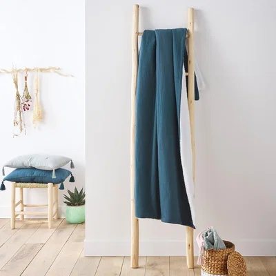 La Redoute Kumla Cotton Muslin & Fleece Throw