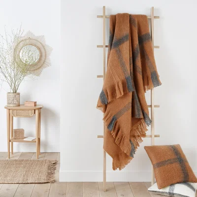 La Redoute Visbo Check-Print Blanket