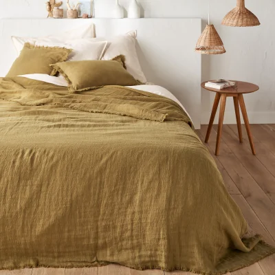 La Redoute Linange Washed Linen Bedspread