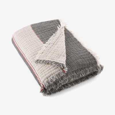 La Redoute Markita Two-Tone Muslin Throw