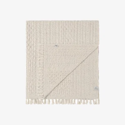 Loaf Chunky Knit Throw in Natural Cream