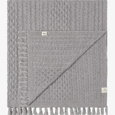 Loaf Chunky Knit Throw in Cosy Grey