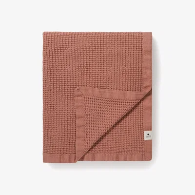 Loaf Waffle Throw in Old Pink