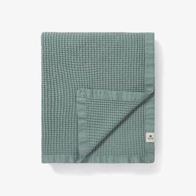 Loaf Waffle Throw in Sage