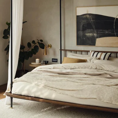 Layered Lounge Mira Cotton Throw Oatmeal