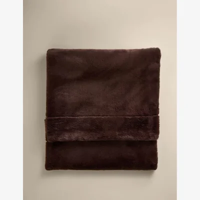 Marks & Spencer M&S Supersoft Faux Fur Large Throw Chocolate