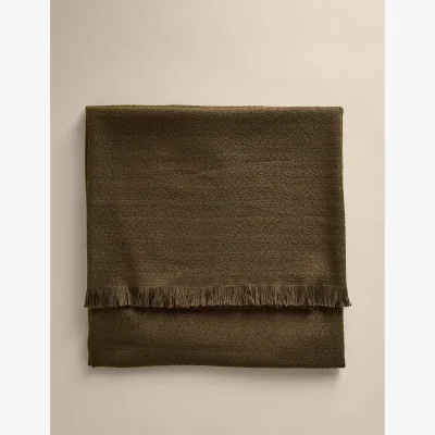 Marks & Spencer M&S Soft Textured Throw Khaki