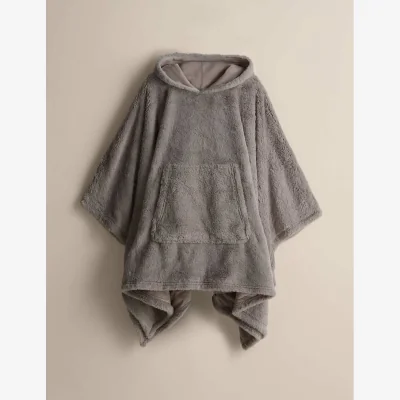 Marks & Spencer The M&S Snuggle™ Supersoft Hooded Blanket Mid Grey