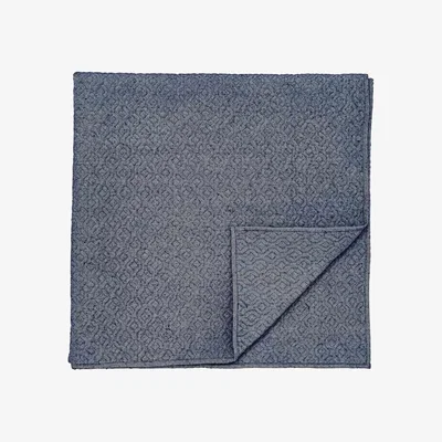 Marks & Spencer Bedeck of Belfast Pure Cotton Elara Quilted Throw Blue