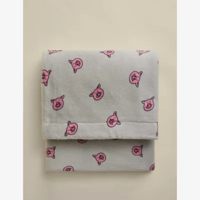 Marks & Spencer Percy Pig™ Percy Borg Fleece Throw Grey Mix