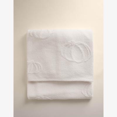 Marks & Spencer M&S Collection Carved Fleece Pumpkin Throw - Cream, Cream