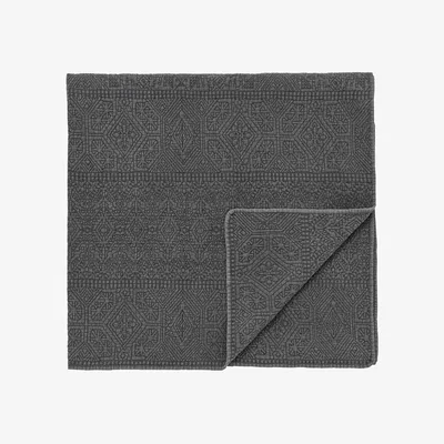Marks & Spencer Bedeck of Belfast Pure Cotton Florence Quilted Throw Grey