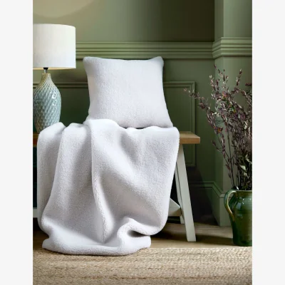 Marks & Spencer Laura Ashley Coleford Faux Sheepskin Throw White