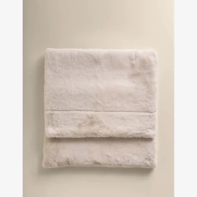 Marks & Spencer M&S Supersoft Faux Fur Large Throw Neutral