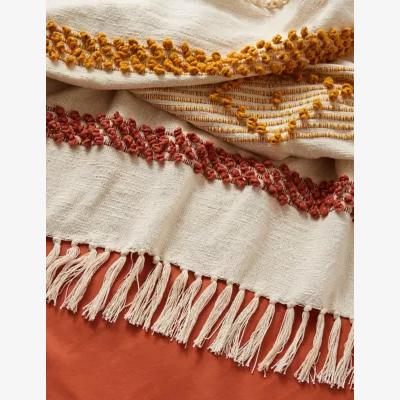 Marks & Spencer M&S X Fired Earth Casablanca Collection Anfa Tufted Throw - Natural Mix, Natural Mix