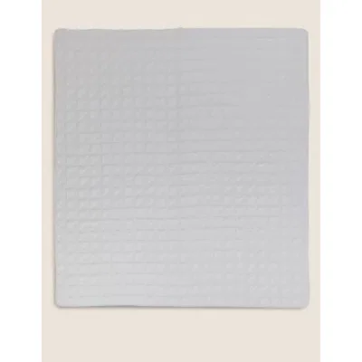 Marks & Spencer M&S Abstract Quilted Throw - Large - Mid Grey, Mid Grey