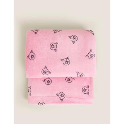 Marks & Spencer M&S Fleece Percy Pig™ Throw - Pink, Pink