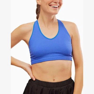Marks & Spencer Fp Movement Women's Free Throw Ribbed Crop Top - S - White, White