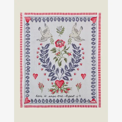 Marks & Spencer Cath Kidston Pure Cotton Peace Dove Throw - Multi, Multi
