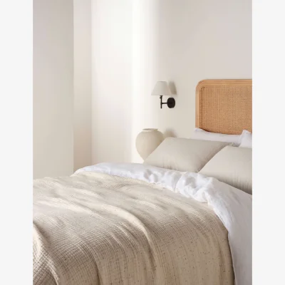 Marks & Spencer Bedfolk Pure Cotton Speckled Textured Throw Multi