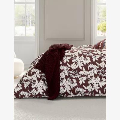 Marks & Spencer Bedeck Of Belfast Aris Chunky Knitted Throw - Mulberry, Mulberry