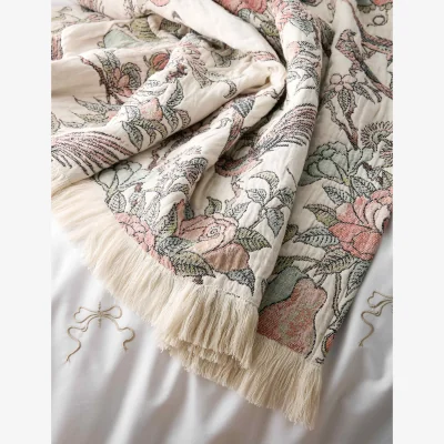 Marks & Spencer Historic Royal Palaces Hampton Pure Cotton Patterned Throw Multi