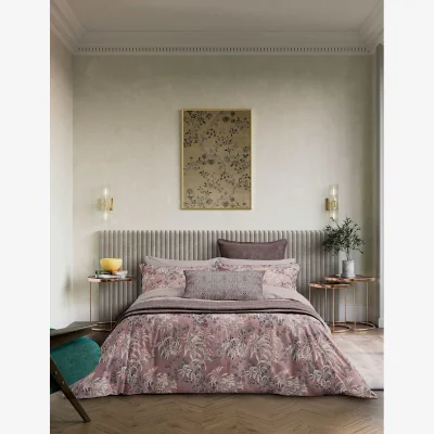 Marks & Spencer Bedeck of Belfast Pure Cotton Katara Umma Quilted Throw Burgundy