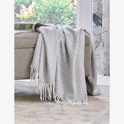 Marks & Spencer LAURA ASHLEY HOME Arya Throw Grey Mix