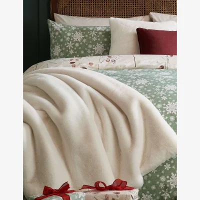 Marks & Spencer LAURA ASHLEY HOME Faux Fur Newland Throw White