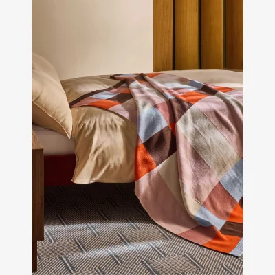 Marks & Spencer MADE Keava Knitted Throw Orange