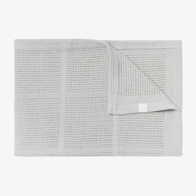 Marks & Spencer Mori Cotton Blend Cellular Blanket - Grey, White,Light Green,Grey,Beige,Pink,Dark Blue