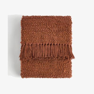 Marks & Spencer M&S Collection Pure Cotton Bouclé Throw - Rust, Neutral,Rust